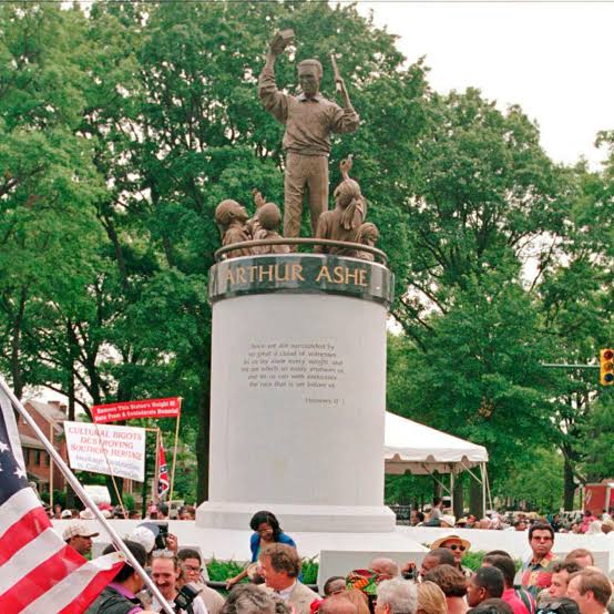 Tennis icon honored on Monument Avenue in Richmond, Virginia — LA Times ...