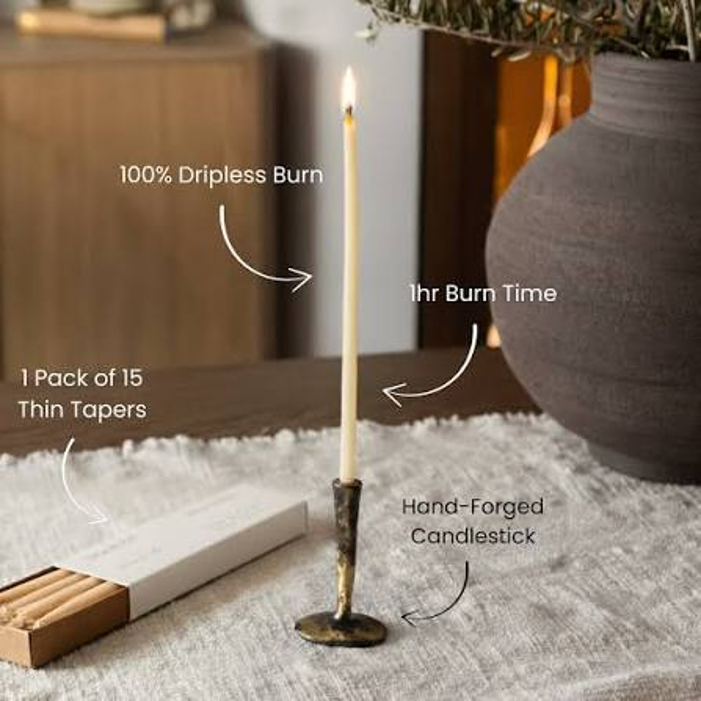 Slender candle — LA Times Crossword Answer