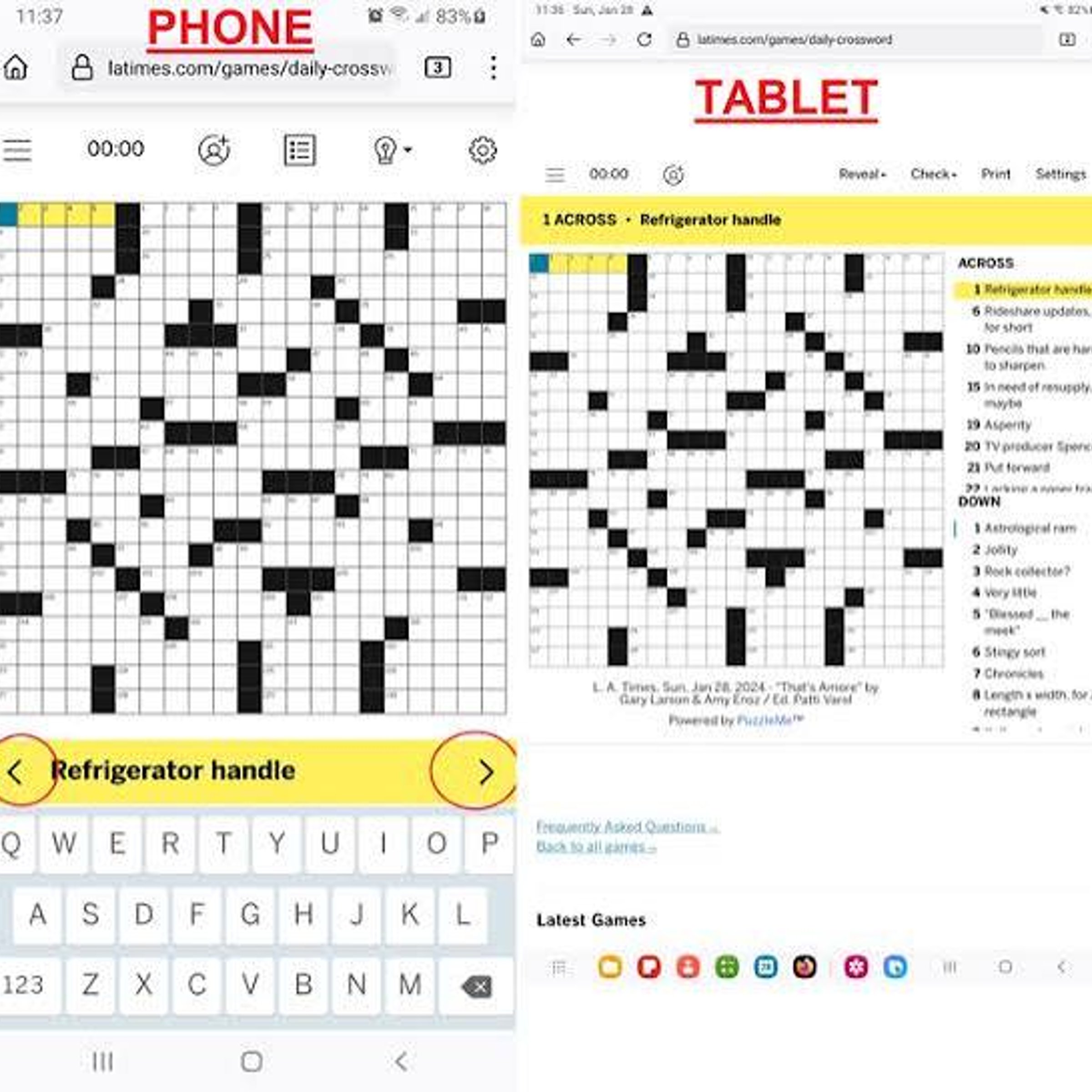 Unnecessary item for solving a digital-only crossword — NYT Midi ...