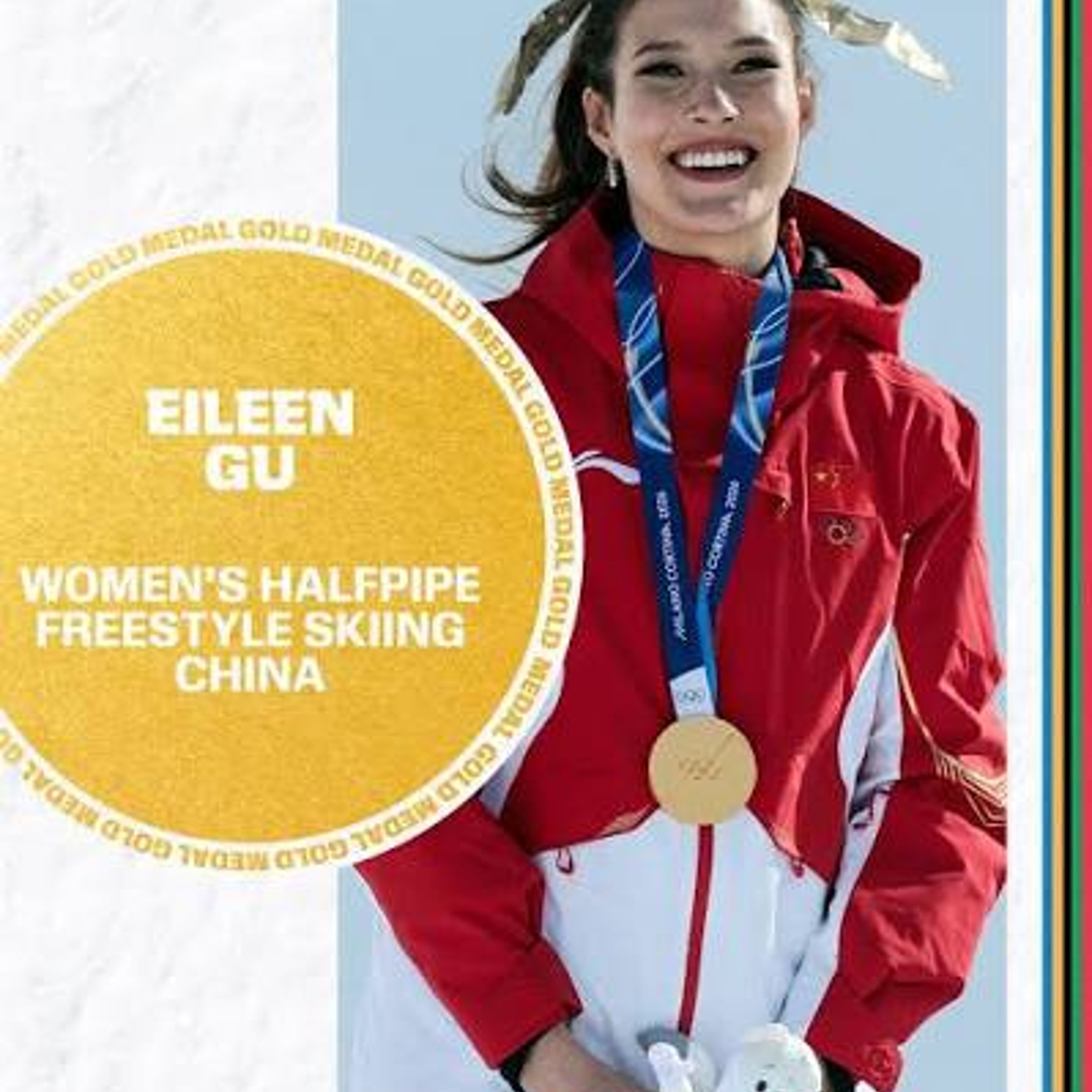 One of an Olympic trio for Eileen Gu — USA Today Crossword Answer