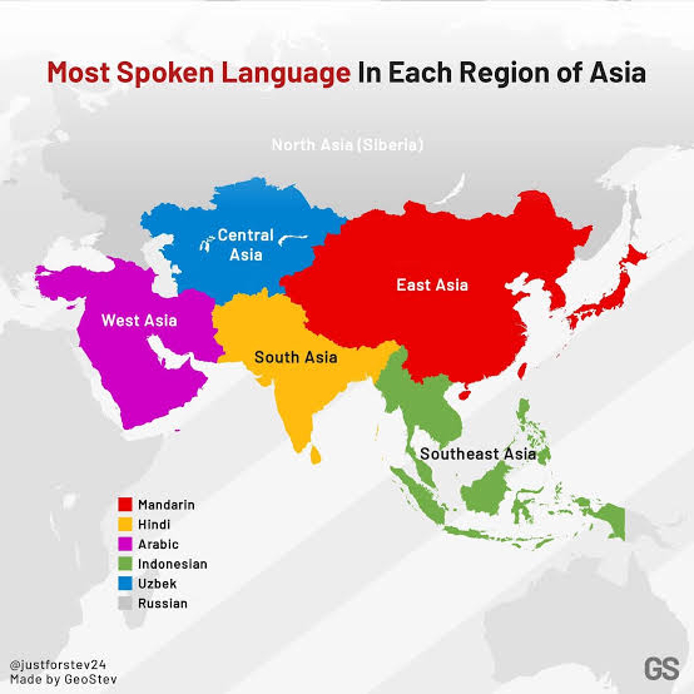 Continent with the most languages — USA Today Crossword Answer