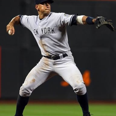 Alex Rodriguez in a baseball uniform