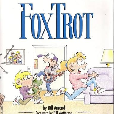 A FoxTrot comic strip by Bill Amend featuring members of the Fox family.