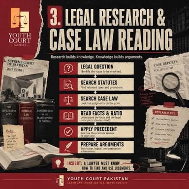 A judge consulting an earlier court decision in a legal casebook.