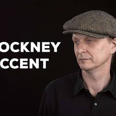 A visual representation of the East London setting associated with the Cockney accent