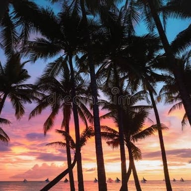 A peaceful, beautiful landscape resembling an idealized paradise