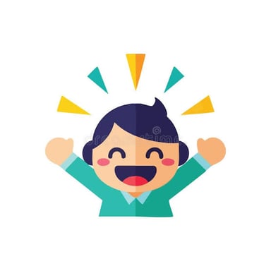 A person showing intense happiness during a celebration.