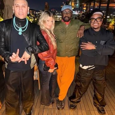 The musical groups Bread and the Black Eyed Peas performing.