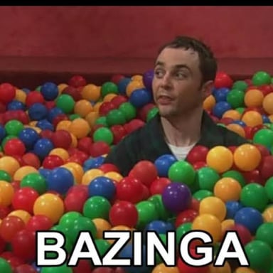 Sheldon Cooper from *The Big Bang Theory* saying his catchphrase.
