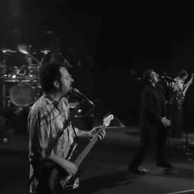The band Toto performing onstage.