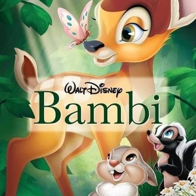 Bambi, the young deer character in Disney’s animated film.