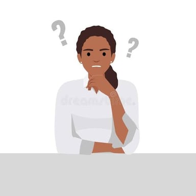 A person reacting with an offended expression.