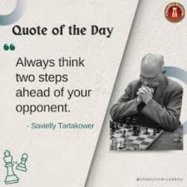 One chess player studies the board while their opponent considers a move.