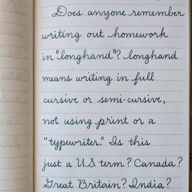 A handwritten letter on paper.