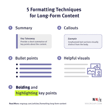 A simple comparison showing ordinary text changed to bold type