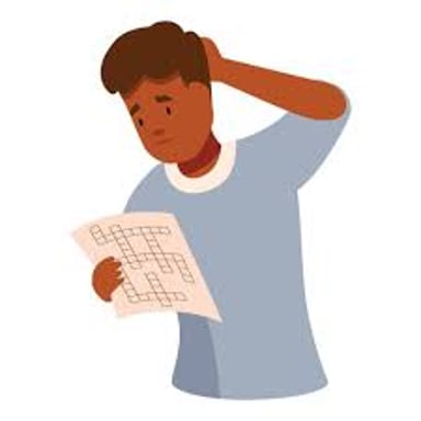 An illustration of a highly intelligent student solving a difficult puzzle.