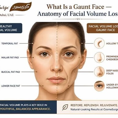Portrait showing a very thin face with pronounced angular features