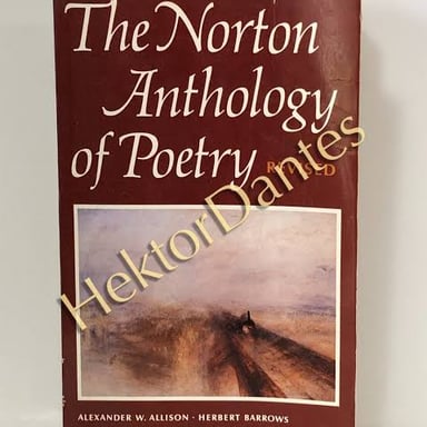 A cover of The Norton Anthology of Poetry.