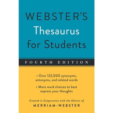 An open thesaurus showing word entries and synonym lists.