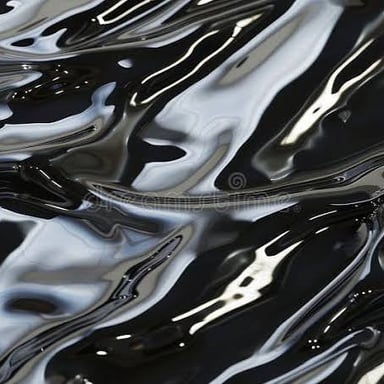 A close-up view of a smooth glossy surface reflecting bright light.