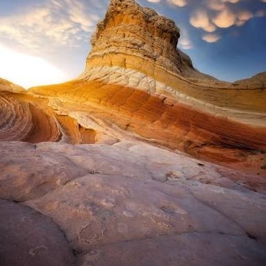 An arid desert landscape in the American Southwest