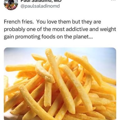 Whole potatoes shown beside cooked French fries.