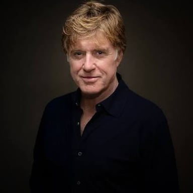 A portrait of actor and director Robert Redford.