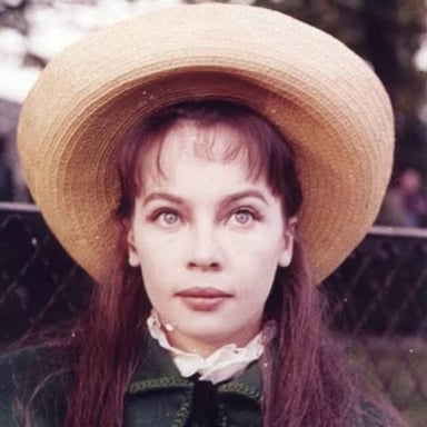 Portrait of actress Leslie Caron.