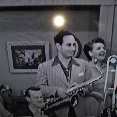 Desi Arnaz performing with his orchestra