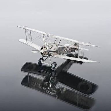 Historic Sopwith Camel and de Havilland Tiger Moth biplane aircraft