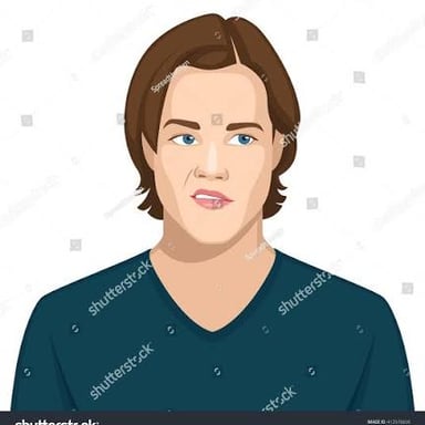A person making a remark with a sneering expression.