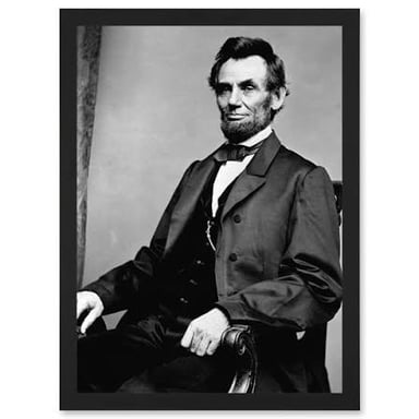A portrait of Abraham Lincoln, commonly known as Honest Abe.