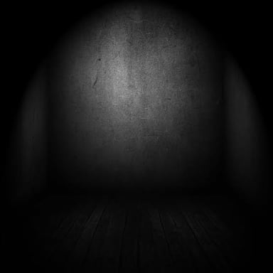 An interior room shown without its lights on.
