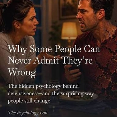 A person appearing to admit fault during a conversation
