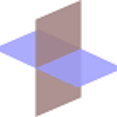 A flat plane represented in a geometric diagram.