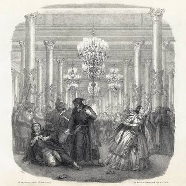 An opera singer performing an aria from Verdi’s Un ballo in maschera.