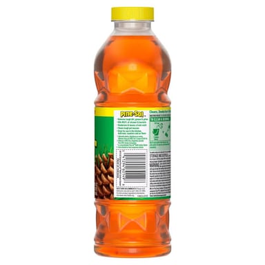 A bottle of Pine-Sol household cleaner, showing the brand name that completes Pine-__.