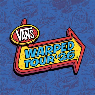 A music festival stage associated with the Vans Warped Tour.