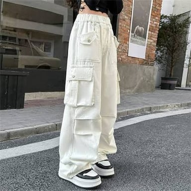 Loose-fitting clothes with a relaxed, baggy fit.