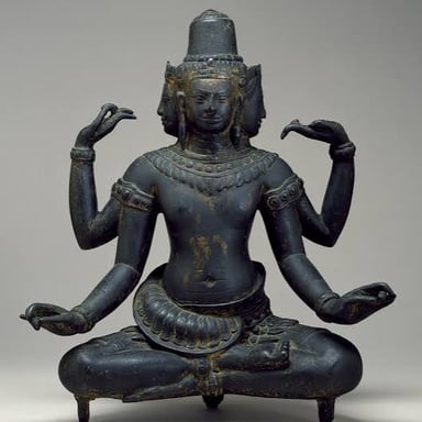 A small statue used as an object of religious reverence