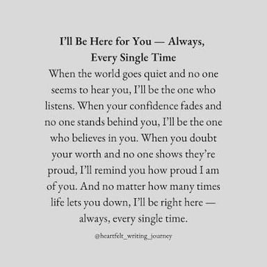 One person reassuring another that help is on the way.