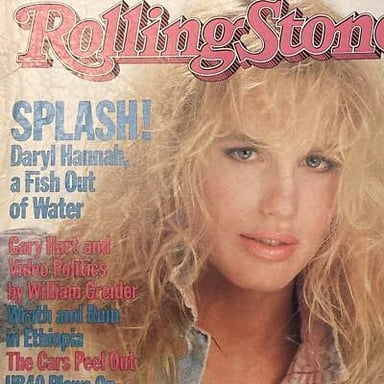 Actor Daryl Hannah, who played Madison in the 1984 film Splash.