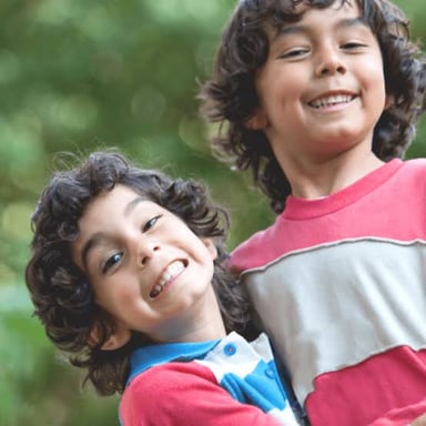 Children trade a playful “Is so!” and “Is not!” style retort.