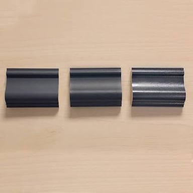 A painted surface with a smooth satin finish and a soft, subtle sheen.