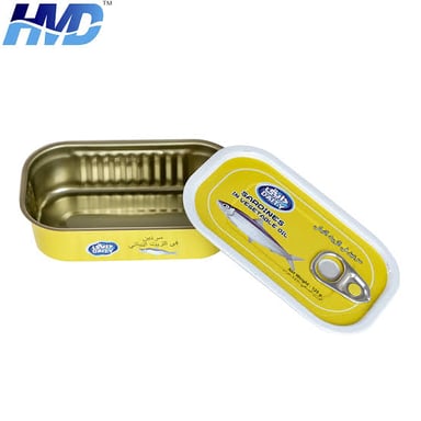 A can of tuna, a common container for the fish.