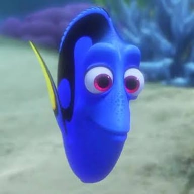 Dory, the blue tang character from Pixar’s Finding Nemo.