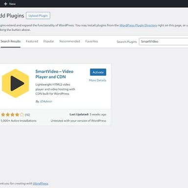 A video playing without commercial breaks or advertising banners.