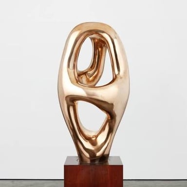 Abstract sculpture by Jean Arp, the German-French artist associated with Dada.