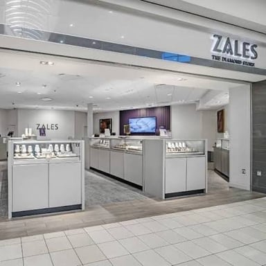 A Zales jewelry store sign identifying the jewelry retailer.