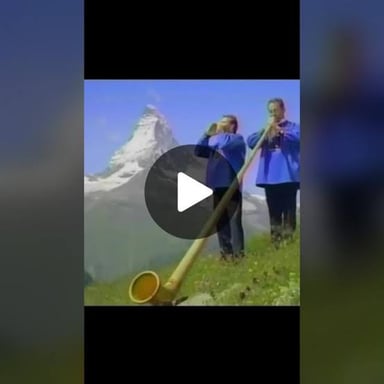 A singer yodeling in a Ricola advertisement